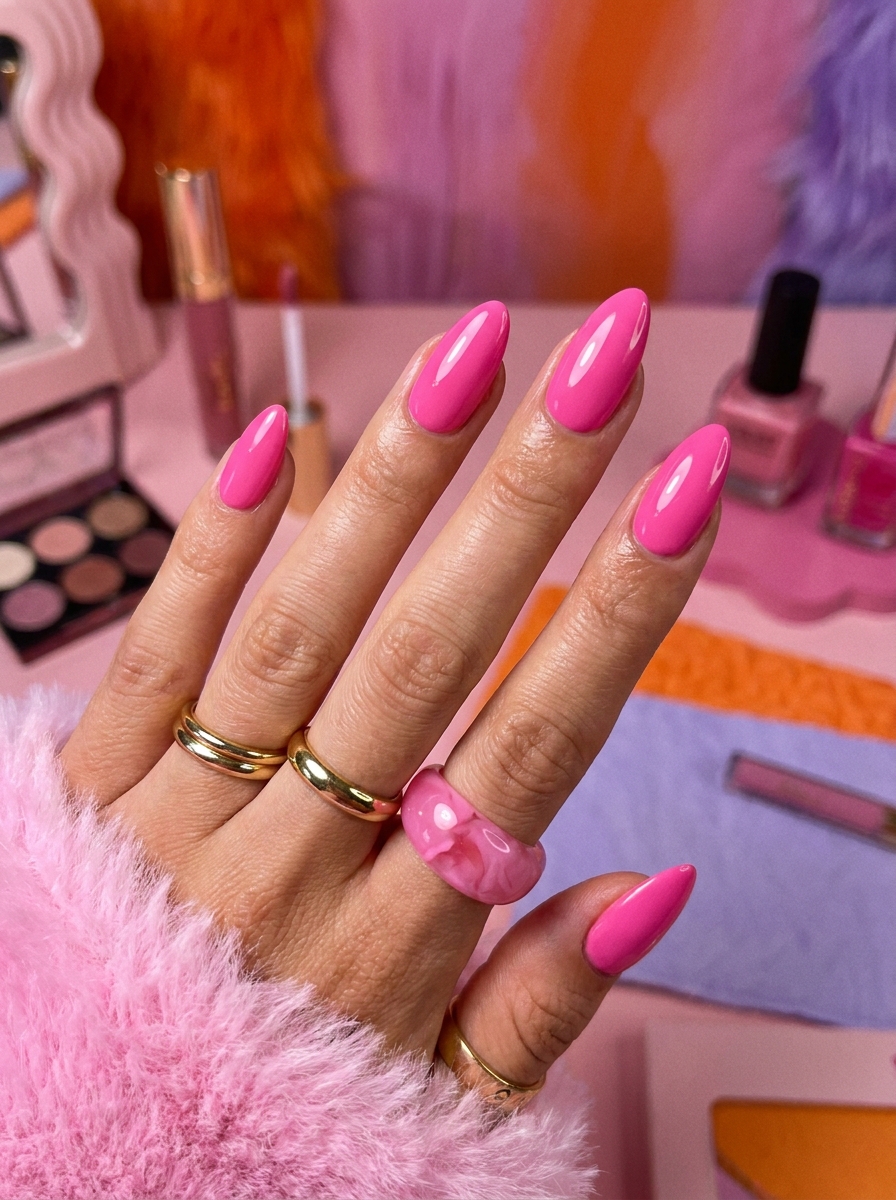Barbie Pink Nägel
